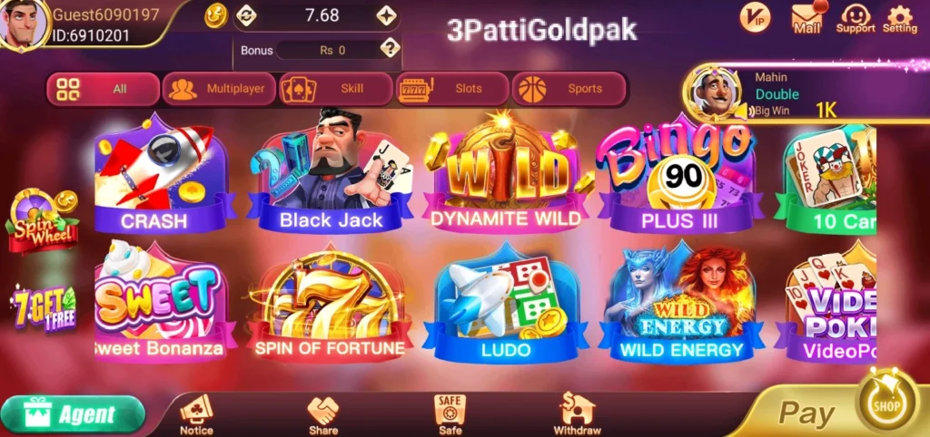 3 Patti Gold Available Games
