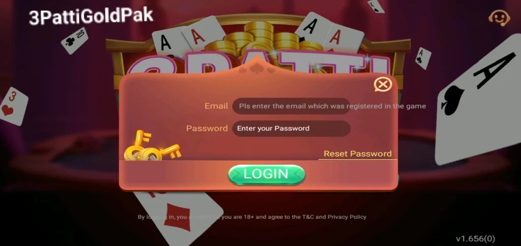 How to login 3 Patti Gold