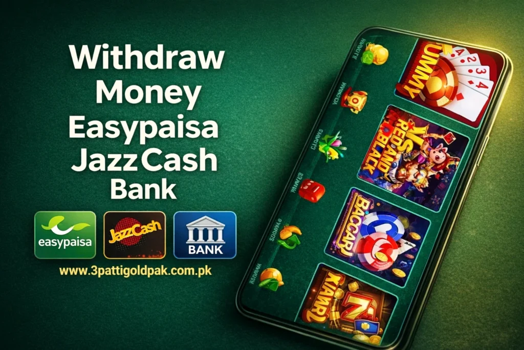 Withdraw Methods In 3 Patti Gold