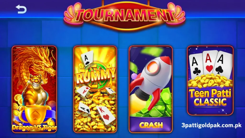 Types of Tournaments Available in 3 Patti No1